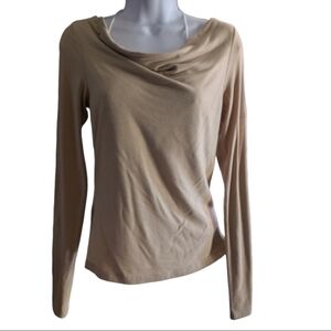 Cowl Neck Cutout Sleeve Top